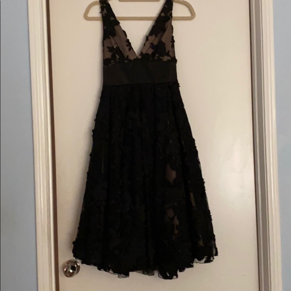 Bebe Size 2 black lace ballerina cocktail dress